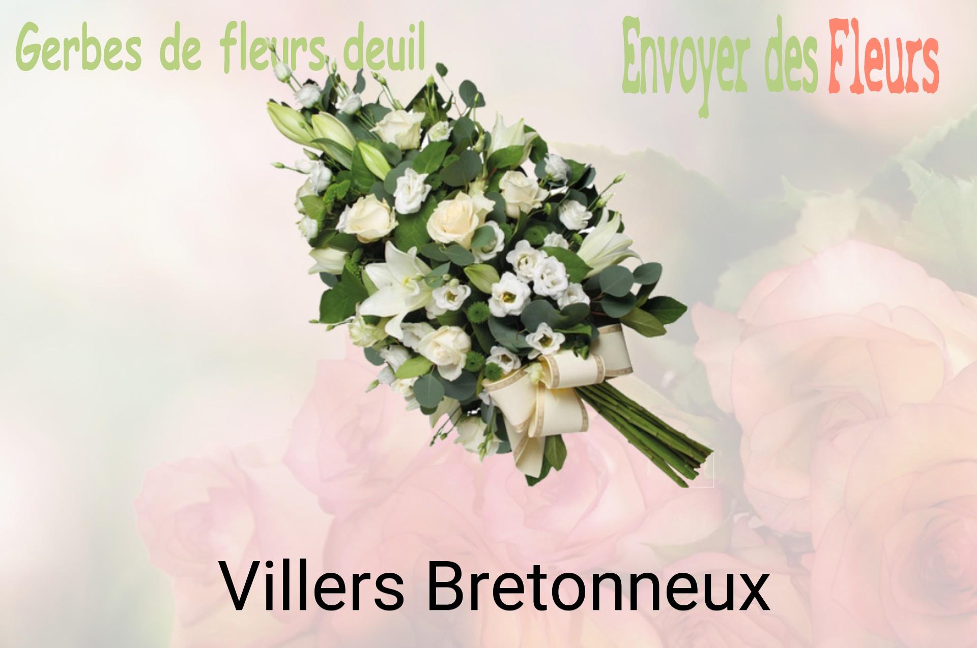 Gerbe de fleurs de deuil livrée à Villers-Bretonneux